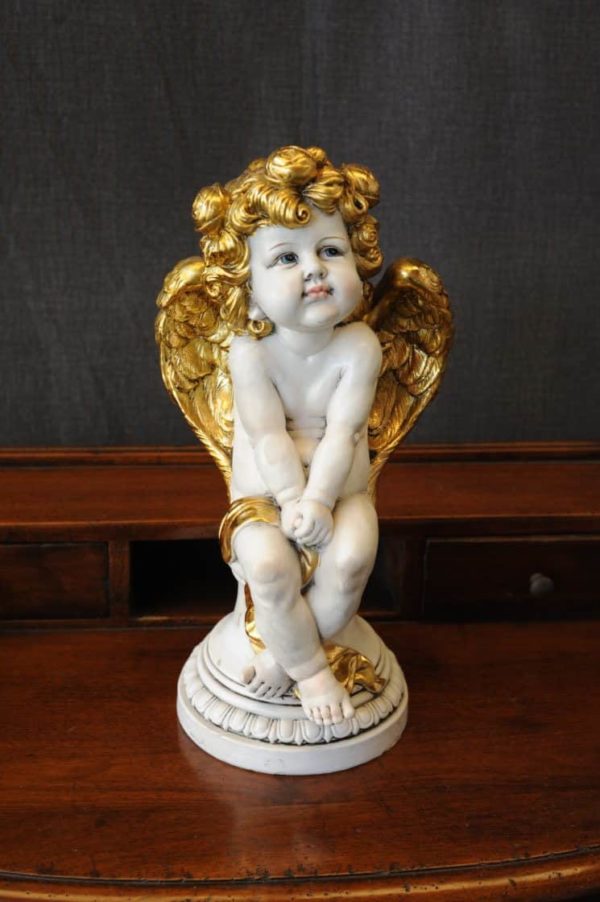 Angelo White - Statuetta d’angelo in Resina - Statue di angeli